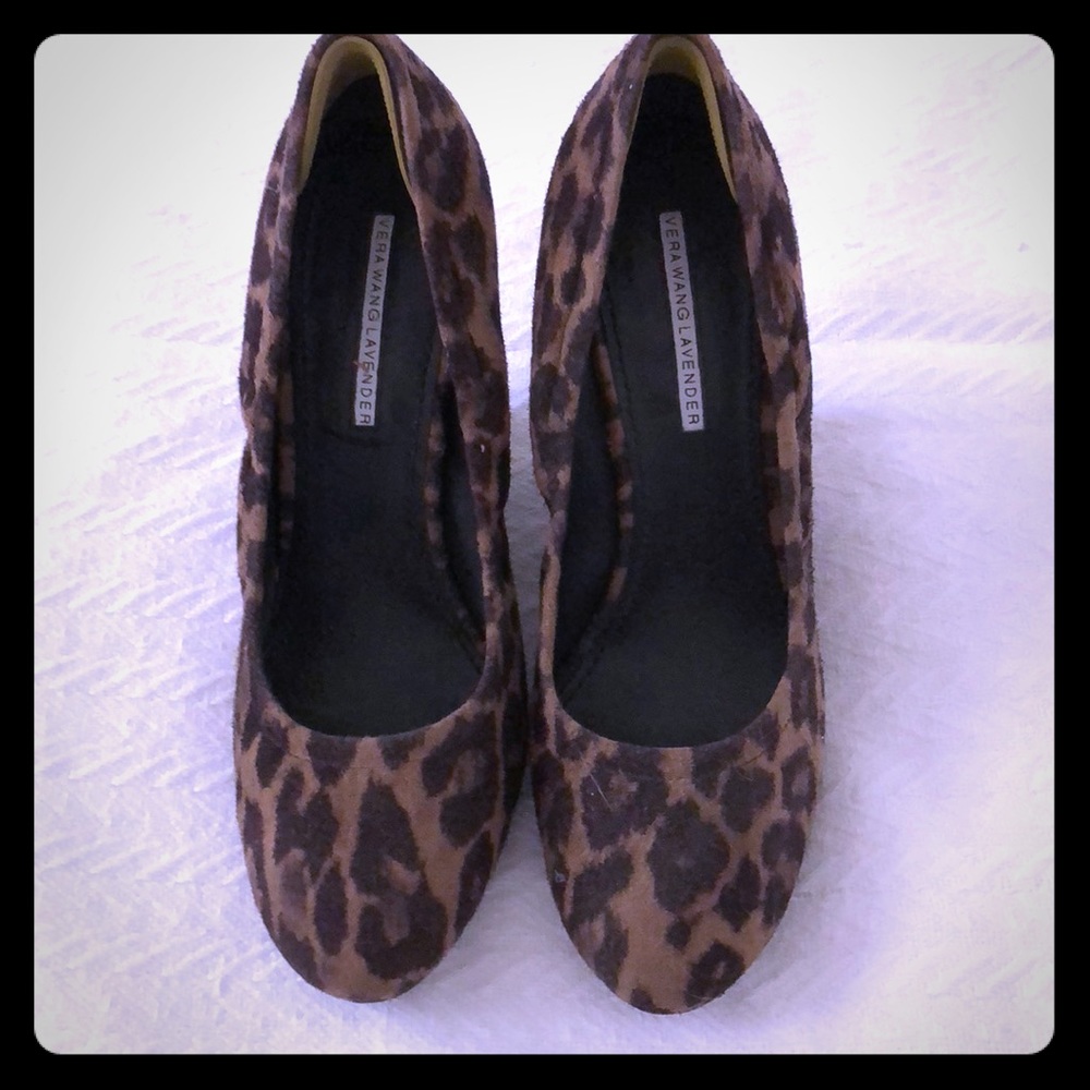 Leopard Print Wedge Shoes
